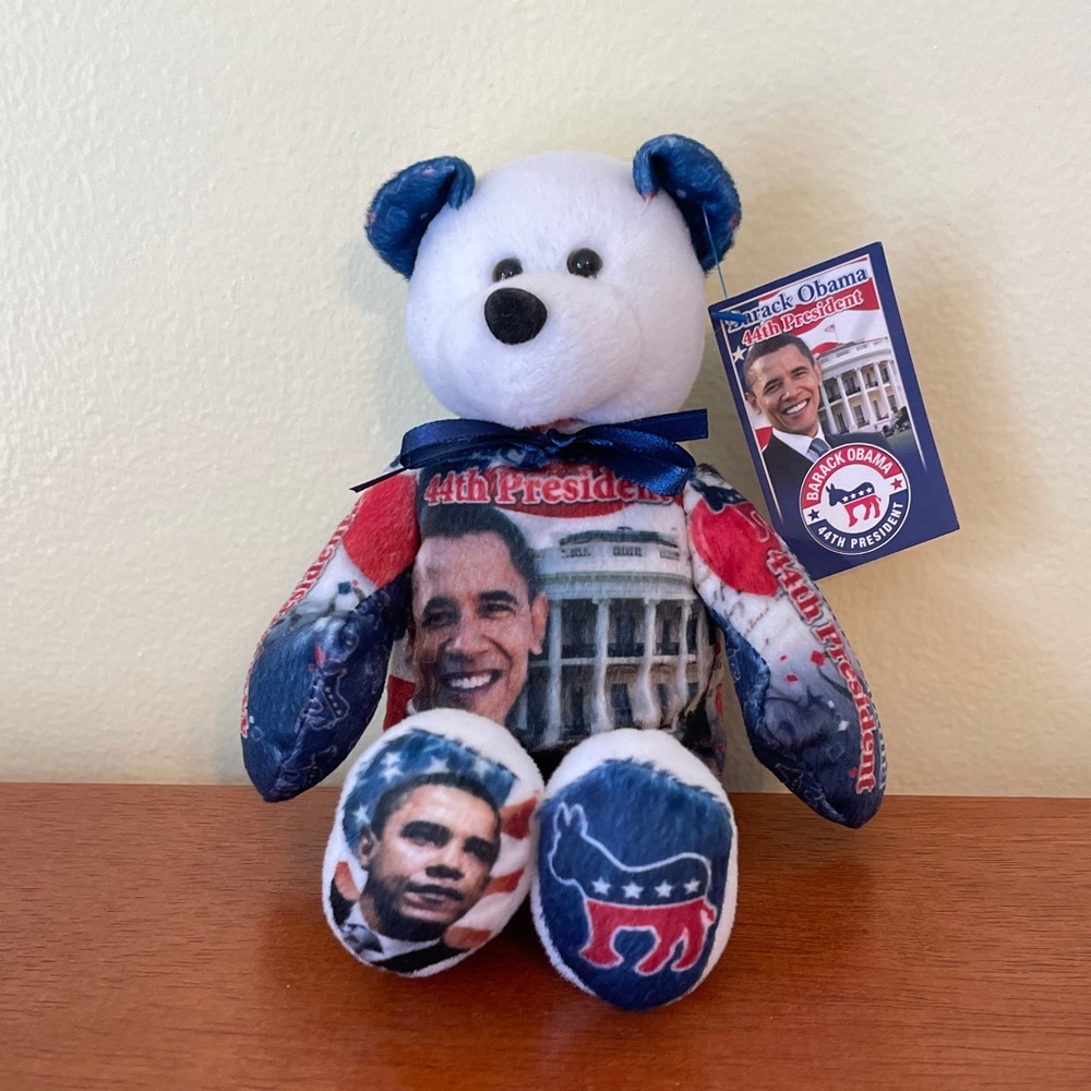 2008 Limited Treasures President Barack Obama Collectible Stuffed Bear